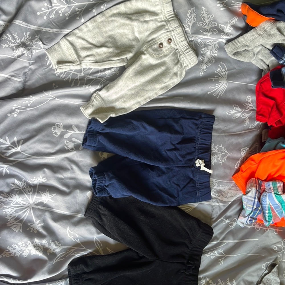 0-3 month pants set of 3